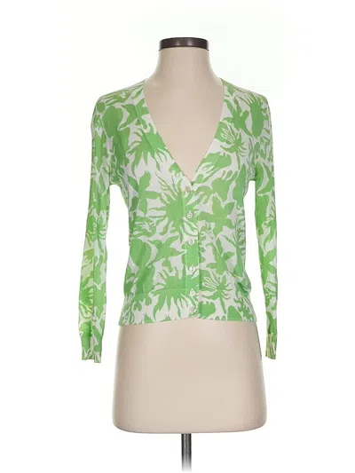 Pre-owned Jcrew Cardigan Sweater In Green