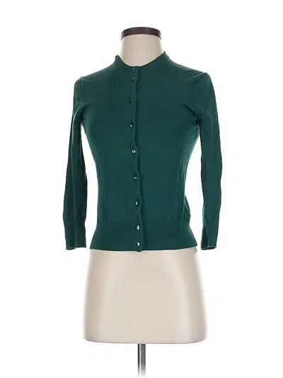 Pre-owned Jcrew Cardigan Sweater In Green