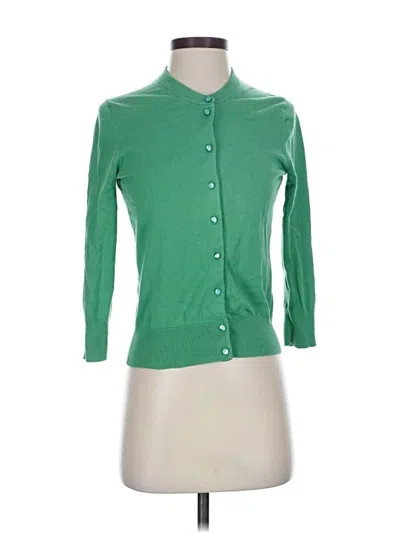 Pre-owned Jcrew Cardigan Sweater In Green