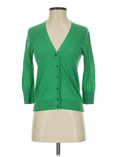 Pre-owned Jcrew Cardigan Sweater In Green
