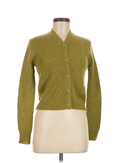Pre-owned Jcrew Cardigan Sweater In Green