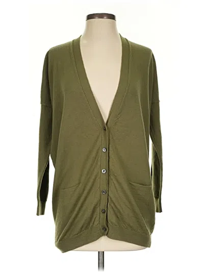 Pre-owned Jcrew Cardigan Sweater In Green