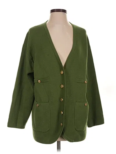 Pre-owned Jcrew Cardigan Sweater In Green