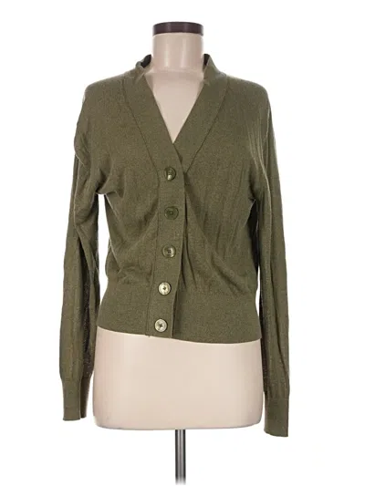 Pre-owned Jcrew Cardigan Sweater In Green