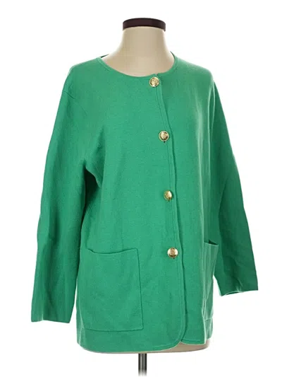 Pre-owned Jcrew Cardigan Sweater In Green
