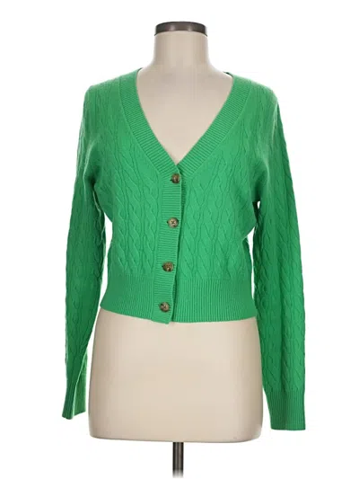 Pre-owned Jcrew Cardigan Sweater In Green