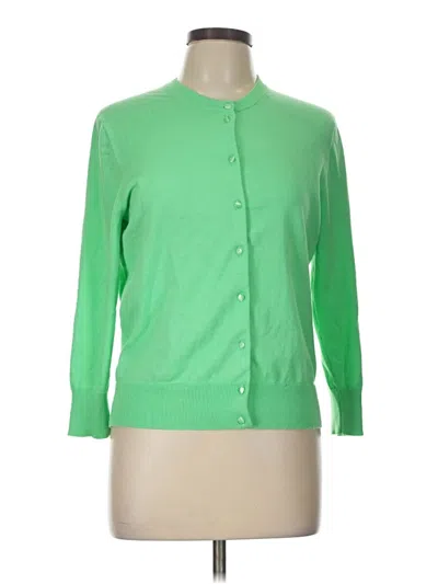 Pre-owned Jcrew Cardigan Sweater In Green