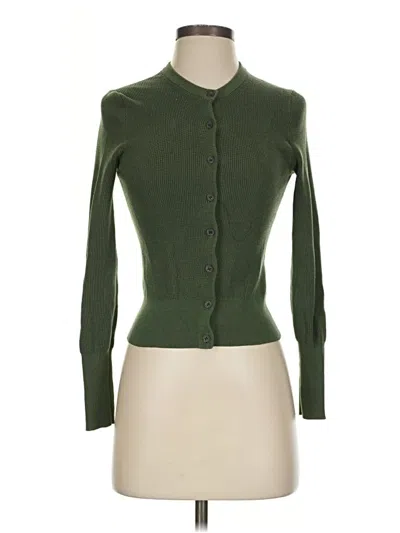 Pre-owned Jcrew Cardigan Sweater In Green
