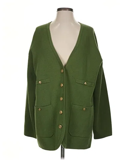 Pre-owned Jcrew Cardigan Sweater In Green
