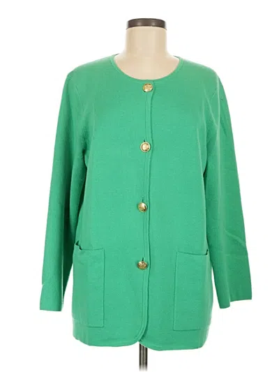 Pre-owned Jcrew Cardigan Sweater In Green