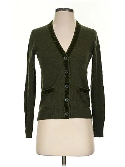 Pre-owned Jcrew Cardigan Sweater In Green