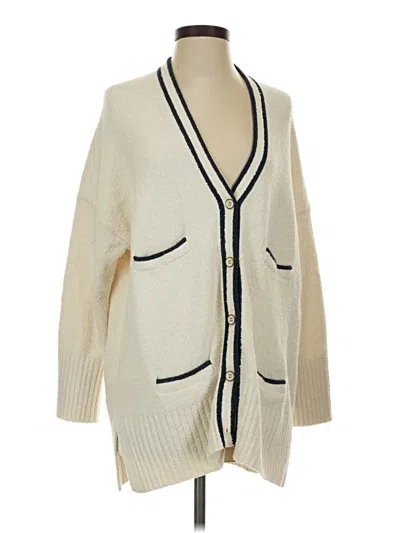 Pre-owned Jcrew Cardigan Sweater In Ivory