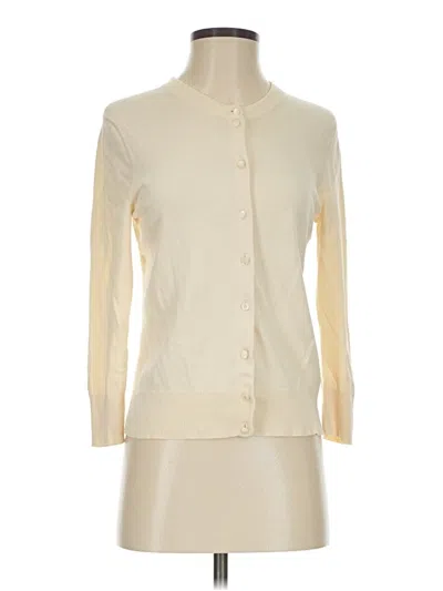 Pre-owned Jcrew Cardigan Sweater In Ivory