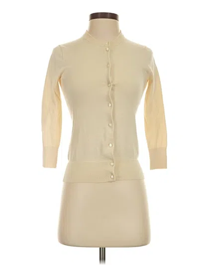 Pre-owned Jcrew Cardigan Sweater In Ivory