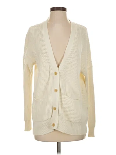 Pre-owned Jcrew Cardigan Sweater In Ivory