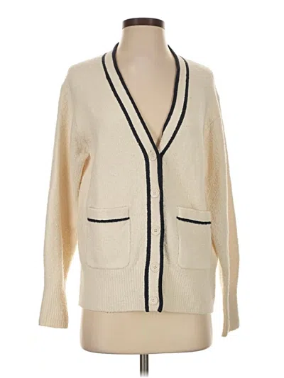 Pre-owned Jcrew Cardigan Sweater In Ivory
