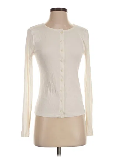 Pre-owned Jcrew Cardigan Sweater In Ivory