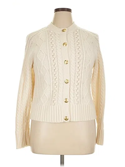 Pre-owned Jcrew Cardigan Sweater In Ivory
