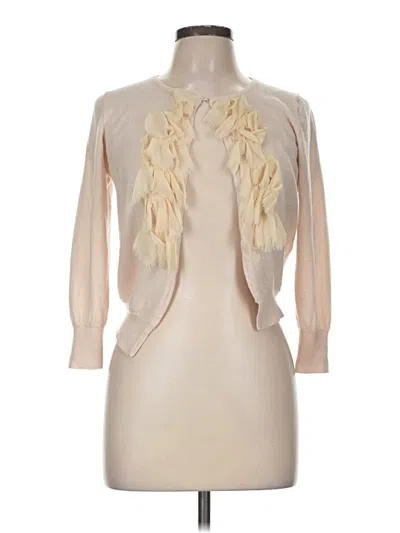 Pre-owned Jcrew Cardigan Sweater In Ivory