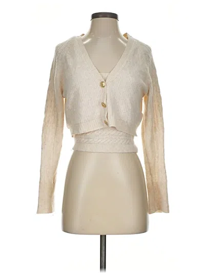 Pre-owned Jcrew Cardigan Sweater In Ivory