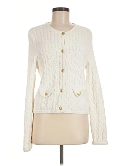 Pre-owned Jcrew Cardigan Sweater In Ivory