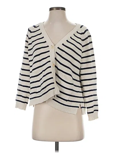 Pre-owned Jcrew Cardigan Sweater In Ivory