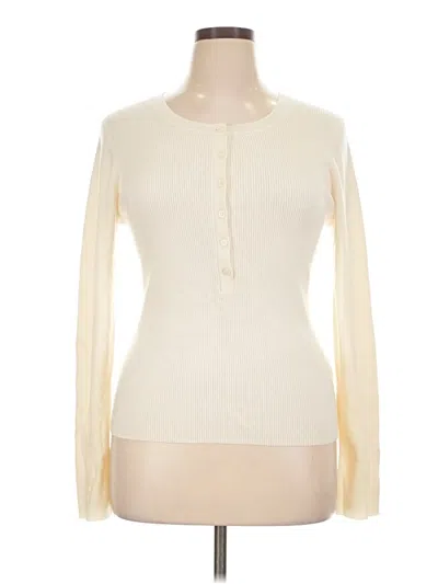 Pre-owned Jcrew Cardigan Sweater In Ivory