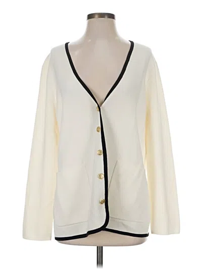 Pre-owned Jcrew Cardigan Sweater In Ivory