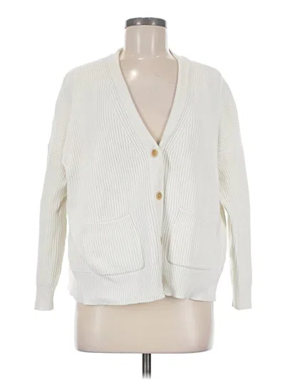 Pre-owned Jcrew Cardigan Sweater In Ivory