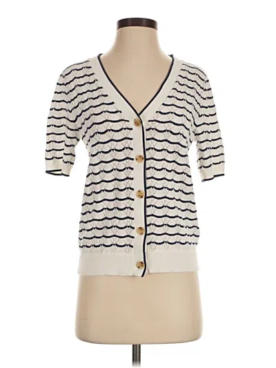 Pre-owned Jcrew Cardigan Sweater In Ivory