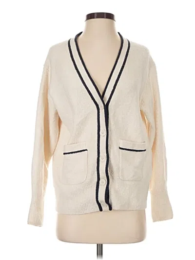 Pre-owned Jcrew Cardigan Sweater In Ivory