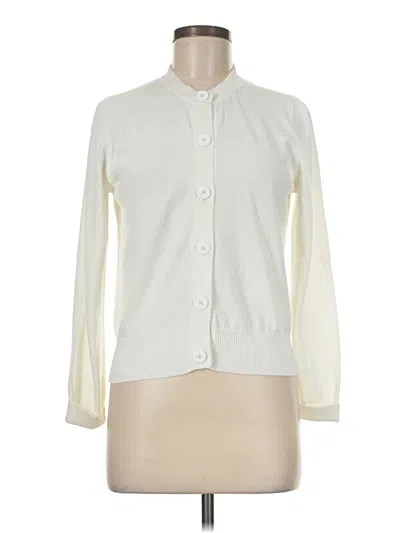 Pre-owned Jcrew Cardigan Sweater In Ivory