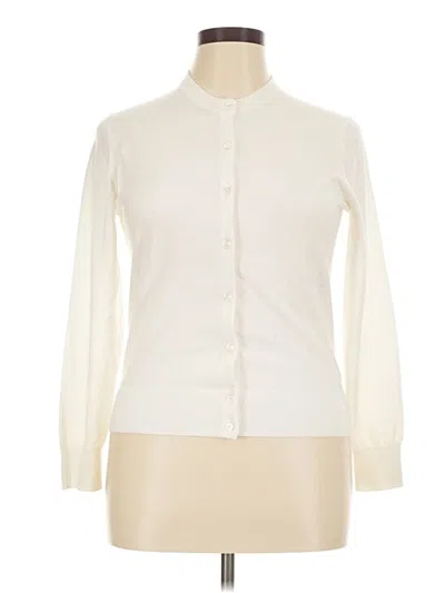 Pre-owned Jcrew Cardigan Sweater In Ivory