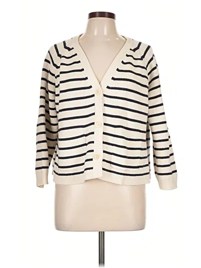 Pre-owned Jcrew Cardigan Sweater In Ivory