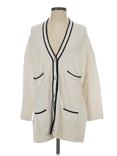 Pre-owned Jcrew Cardigan Sweater In Ivory