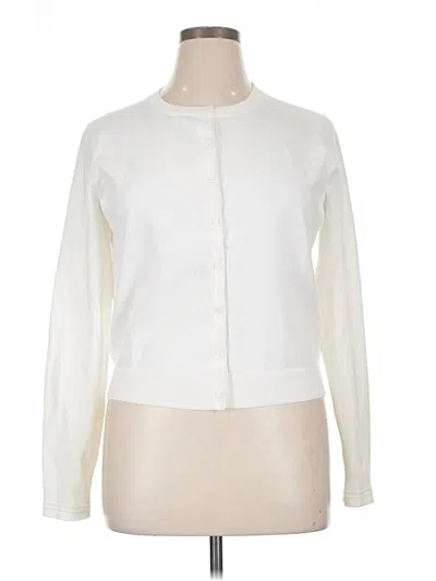 Pre-owned Jcrew Cardigan Sweater In Ivory