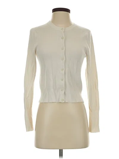 Pre-owned Jcrew Cardigan Sweater In Ivory