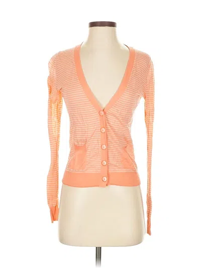 Pre-owned Jcrew Cardigan Sweater In Orange