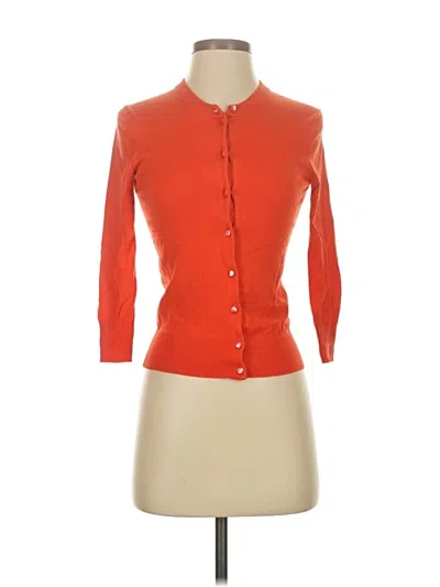 Pre-owned Jcrew Cardigan Sweater In Orange
