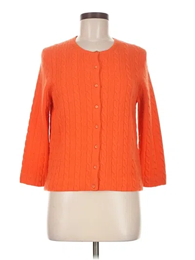 Pre-owned Jcrew Cardigan Sweater In Orange