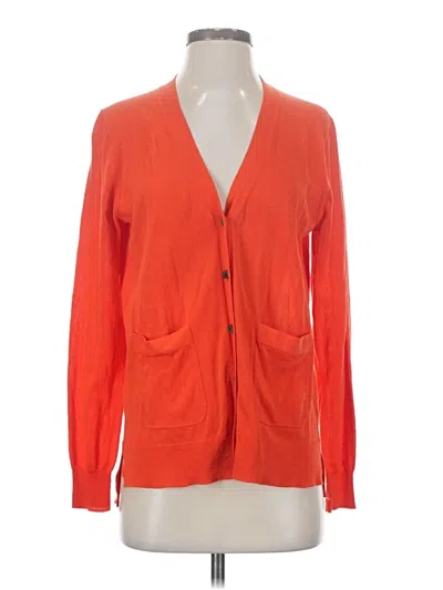 Pre-owned Jcrew Cardigan Sweater In Orange