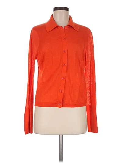 Pre-owned Jcrew Cardigan Sweater In Orange