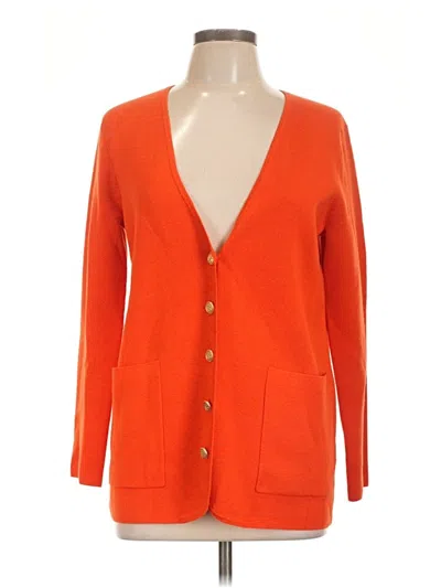 Pre-owned Jcrew Cardigan Sweater In Orange