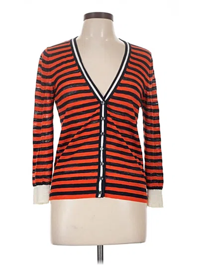 Pre-owned Jcrew Cardigan Sweater In Orange