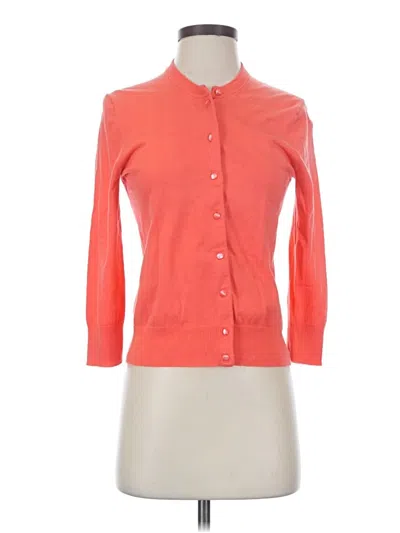 Pre-owned Jcrew Cardigan Sweater In Orange