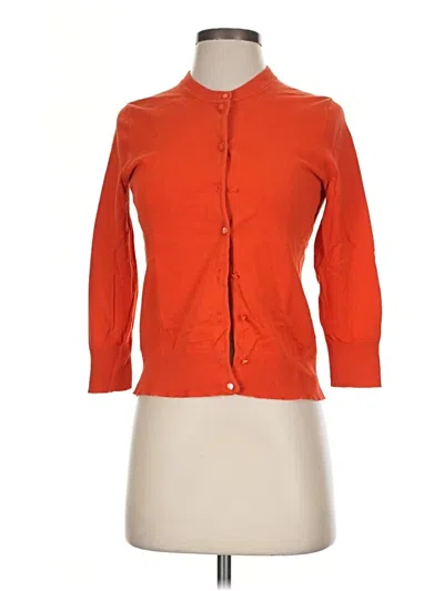 Pre-owned Jcrew Cardigan Sweater In Orange