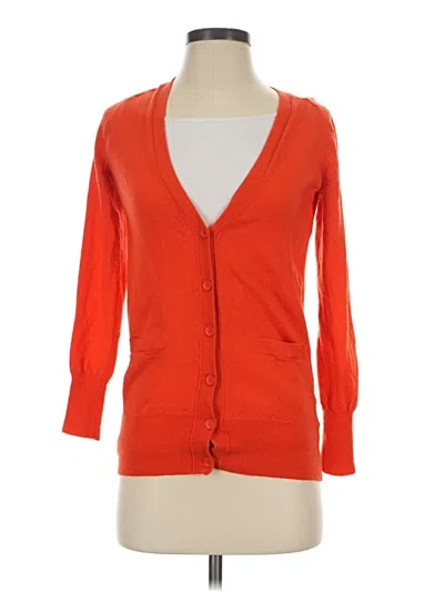 Pre-owned Jcrew Cardigan Sweater In Orange