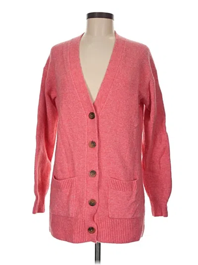 Pre-owned Jcrew Cardigan Sweater In Pink