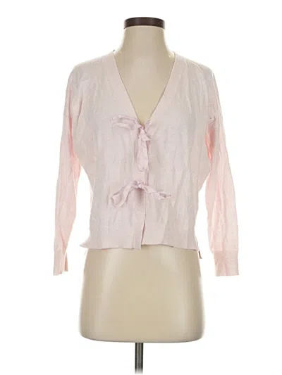 Pre-owned Jcrew Cardigan Sweater In Pink