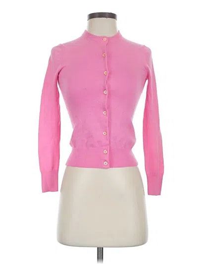 Pre-owned Jcrew Cardigan Sweater In Pink